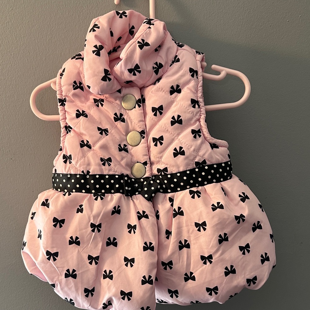 Kids Headquarters Pink and Black Bow Diaper Cover